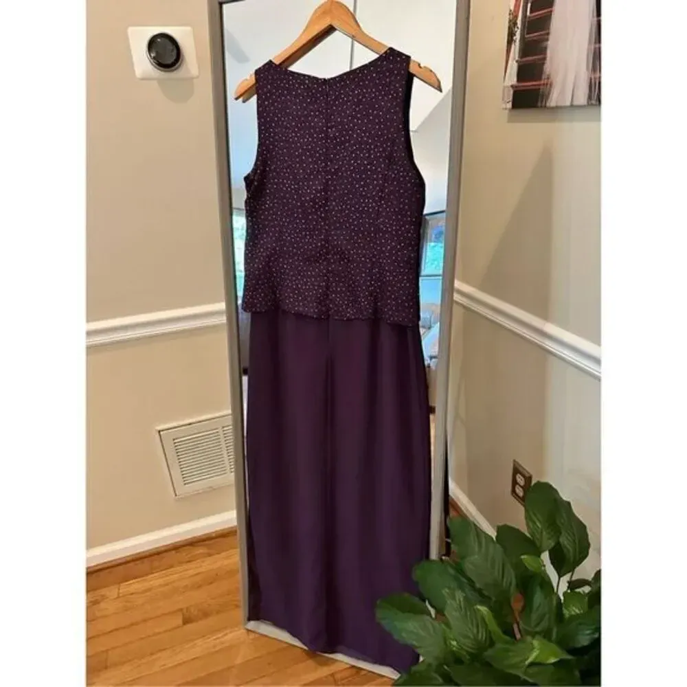 Afterdark Violet Mother‎ Of The Bride Dress Size 8 Purple - Image 2
