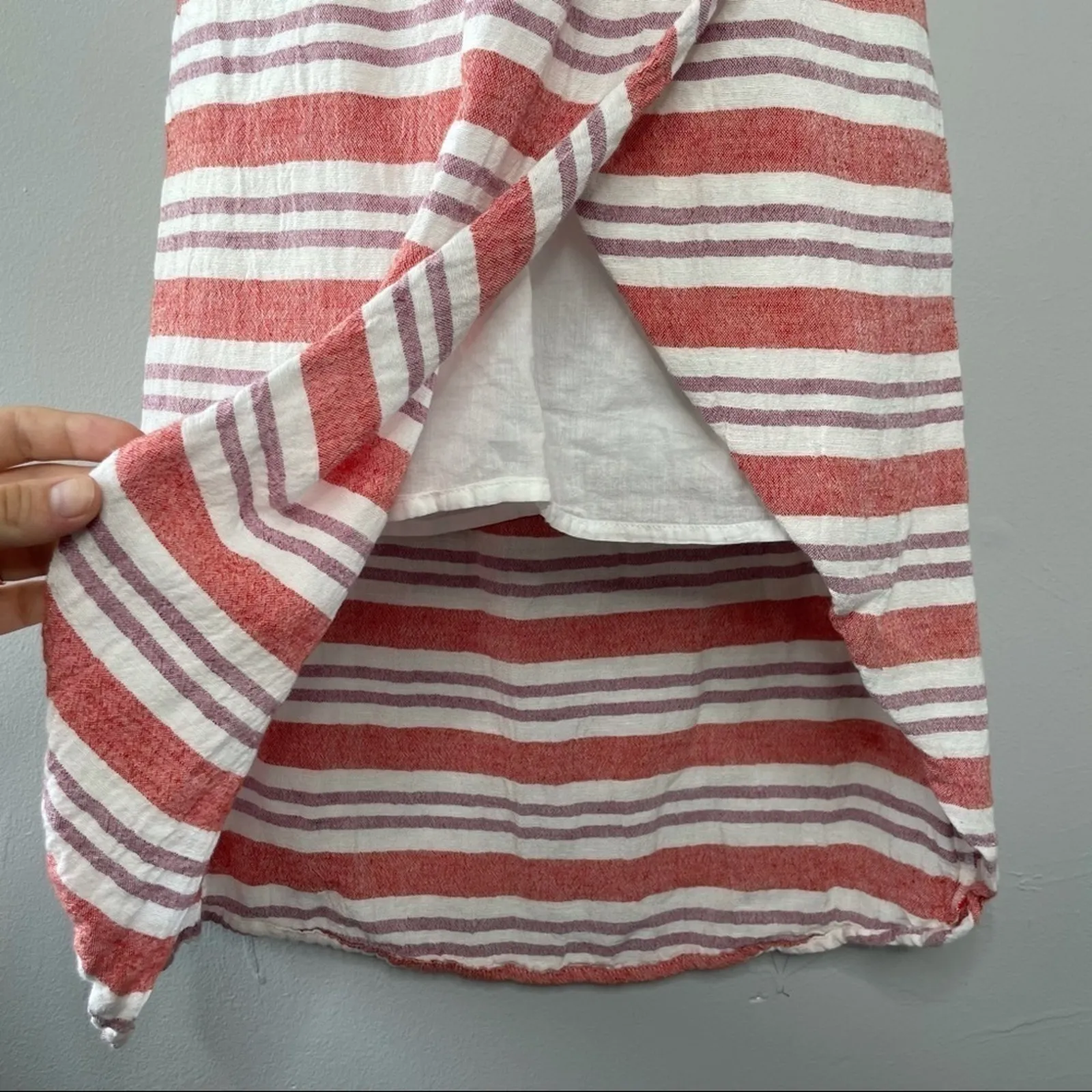 LOVERS + FRIENDS Dress Womens Size XS Striped Feminine Summer Beach Coastal - Image 7