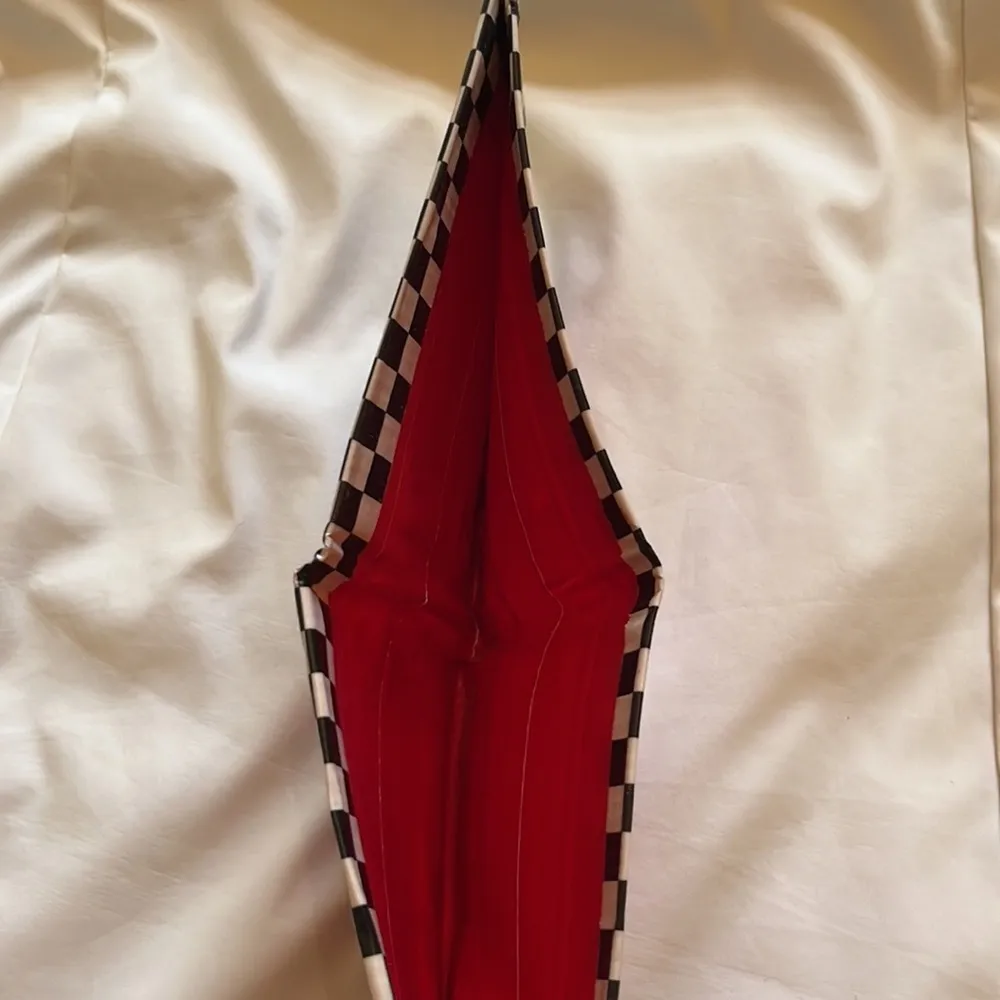 Duck Tape | Red & Purple & Checkered Handmade Wallet Lots of Pockets One Size - Image 7