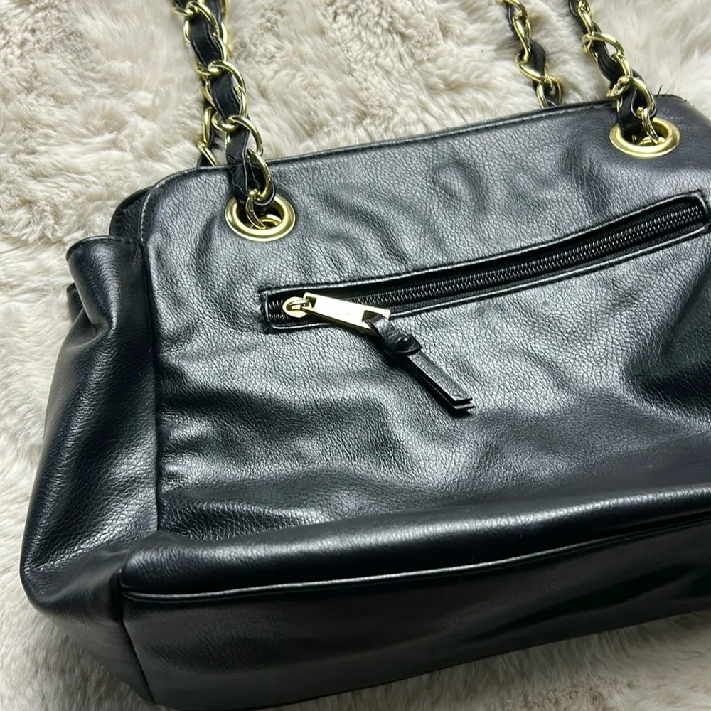 Nicole Miller Black Shoulder Bag - Image 8
