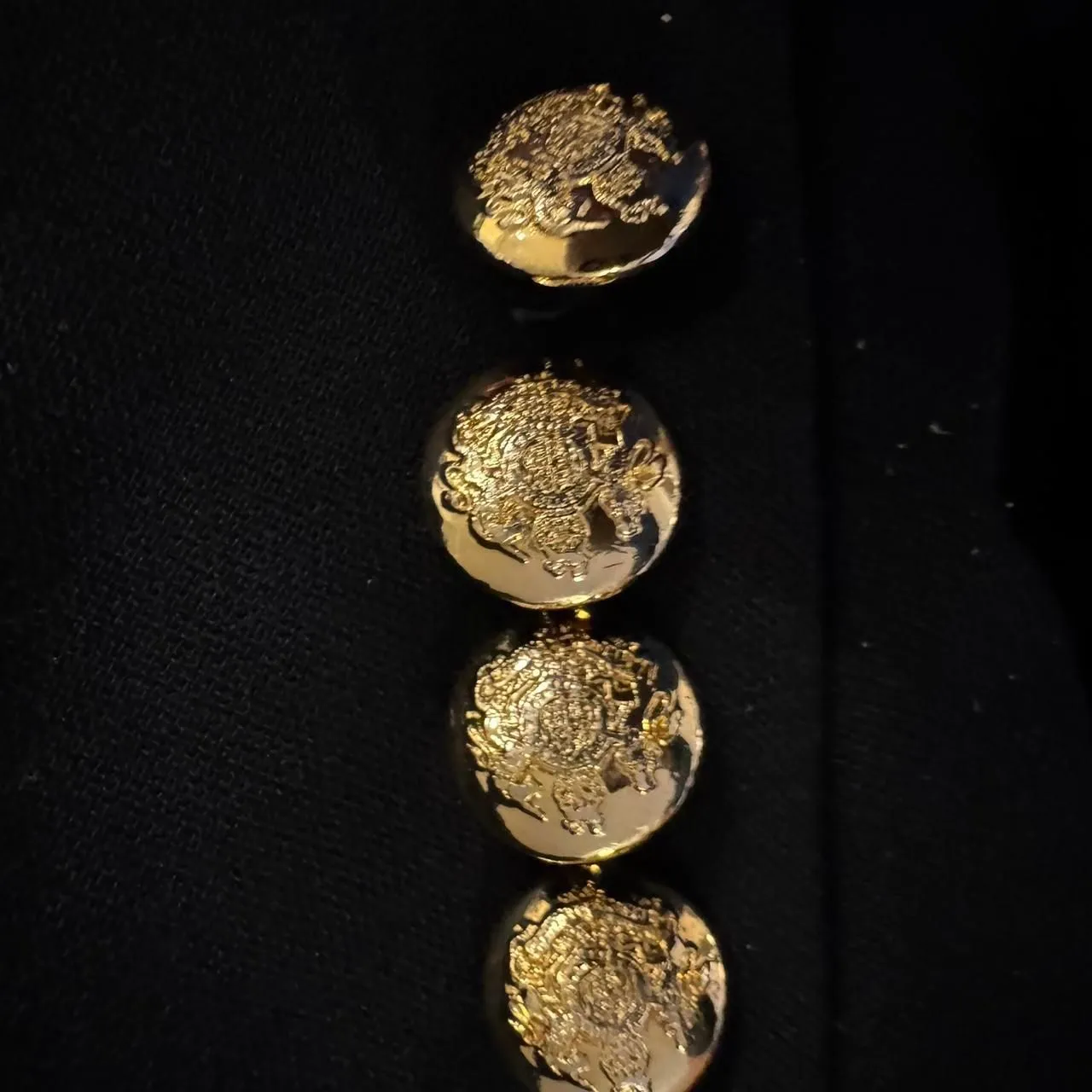 Lauren Ralph Lauren Black Crest Blazer Womens 20W 3 Button Wool USA Made - Image 8