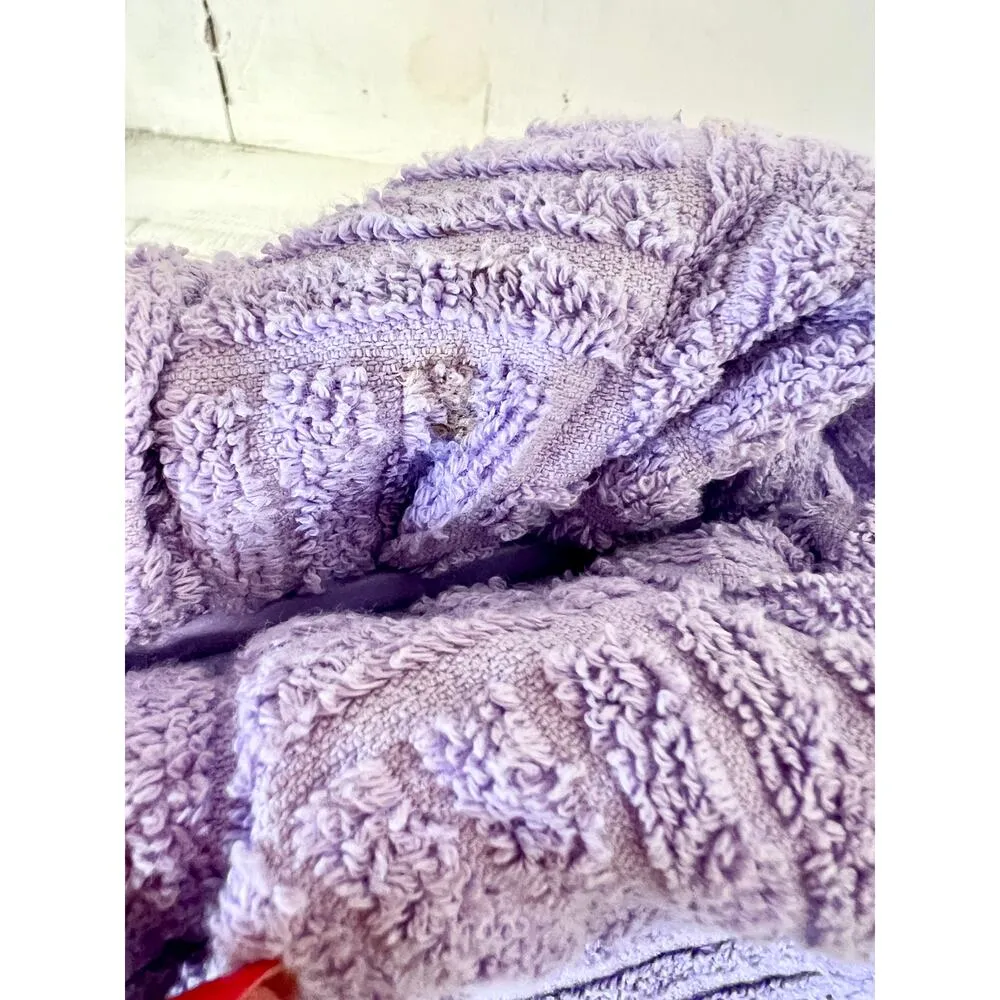 Bottega Veneta Towel Effect Ruched Purse Clutch Handbag Lilac - Image 7