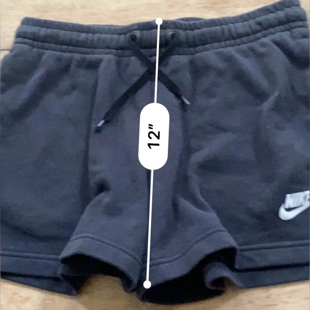 Nike Sportswear Women’s Sz S Black Club Fleece Mid-Rise Shorts - Image 10