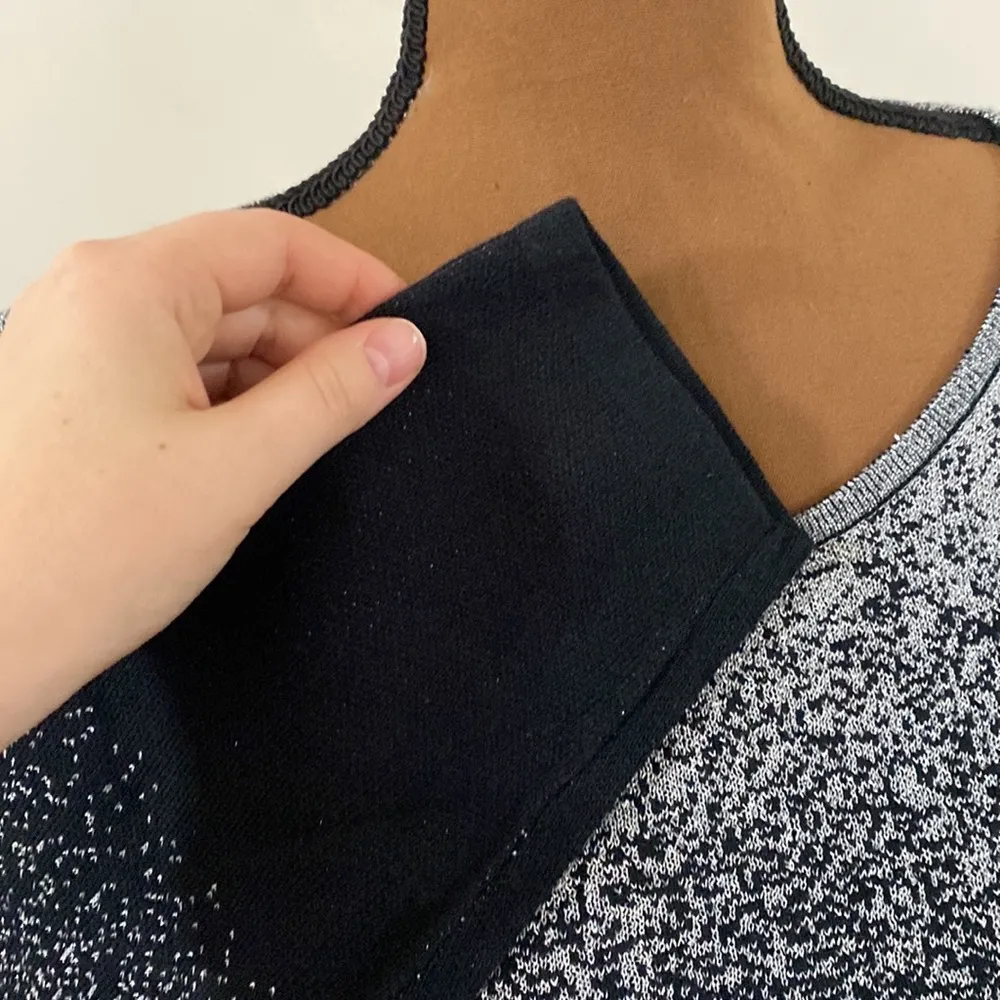 Anne Klein shimmer ombre silver pullover gifting sweater size S - Image 8