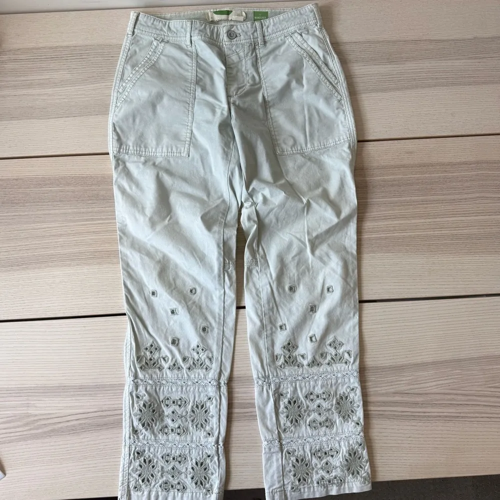 Anthropologie Eyelet Wanderer Utility Pants AG Adriano Cropped Pants size 26 - Image 7