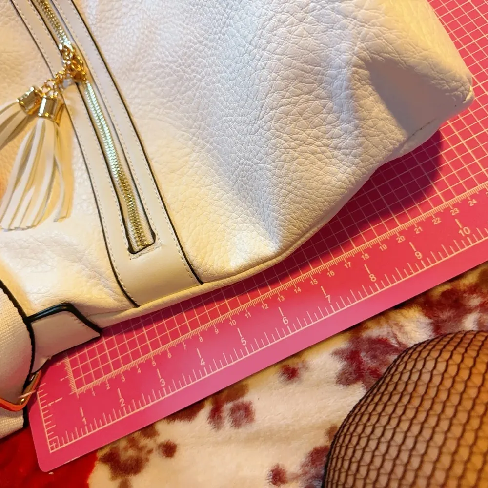 E handbags adjustable shoulder crossbody strap outside zipper pocket tassel zip - Image 8