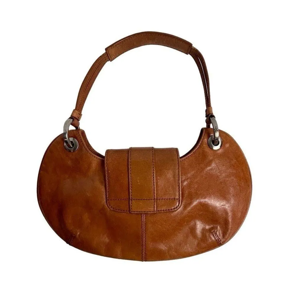 Kenneth Cole New York Women's Brown Leather Shoulder Bag Small - Image 3