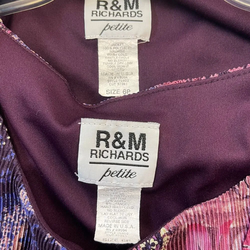 R&M Richards Petite 2-Piece Dress Set – Size 6P - Image 5