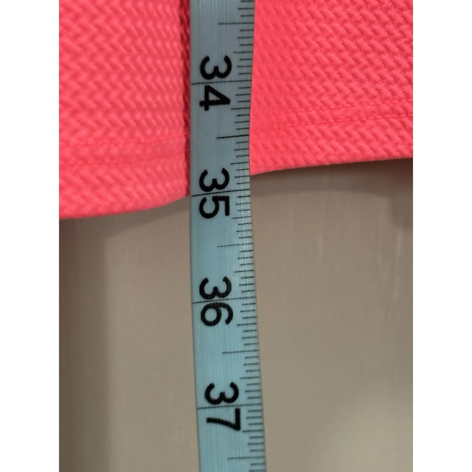 B & B Boutique Neon‎ Pink Midi Dress Size Large Short Sleeve Round Neckline - Image 3