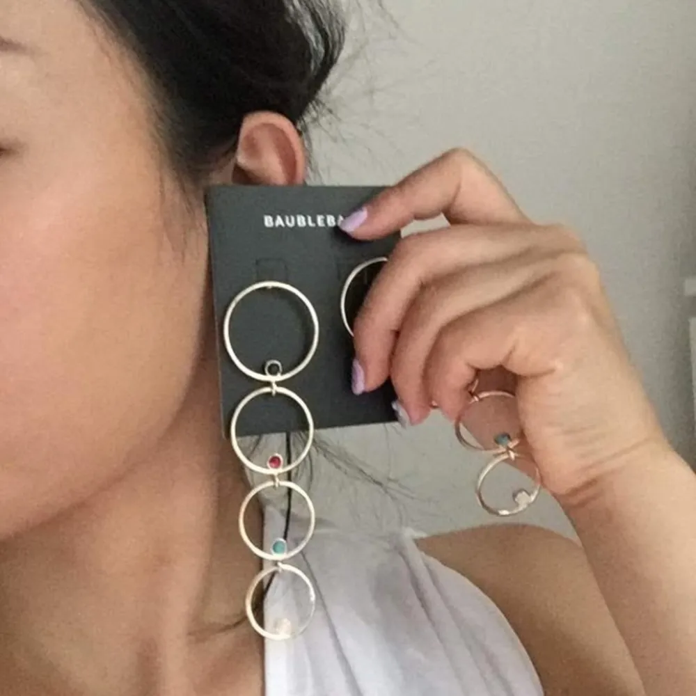 Baublebar multi hoop earrings - Image 3