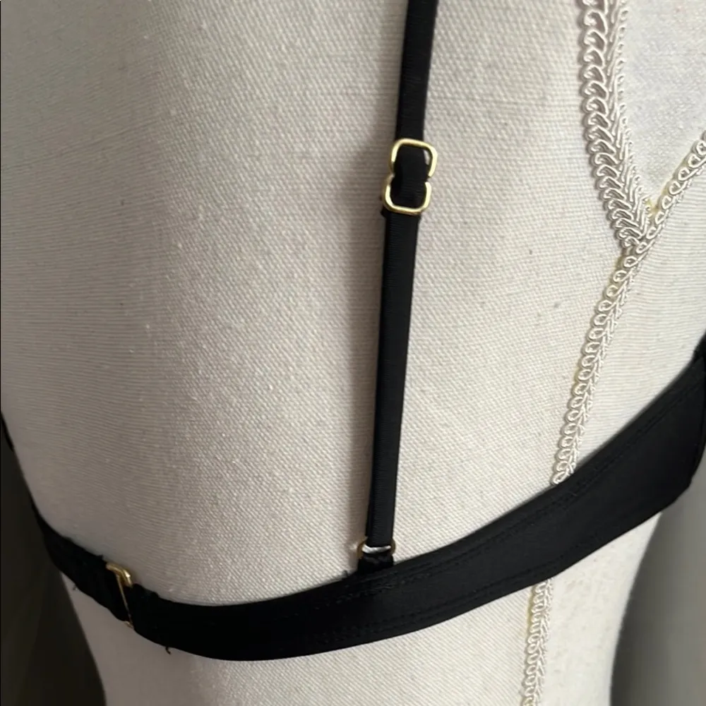 Sexy Black Bow-Front Bikini Top - Image 8