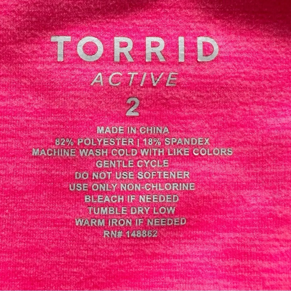 Active Hot Pink Athletic Workout Activewear Leggings size 2x - Image 7