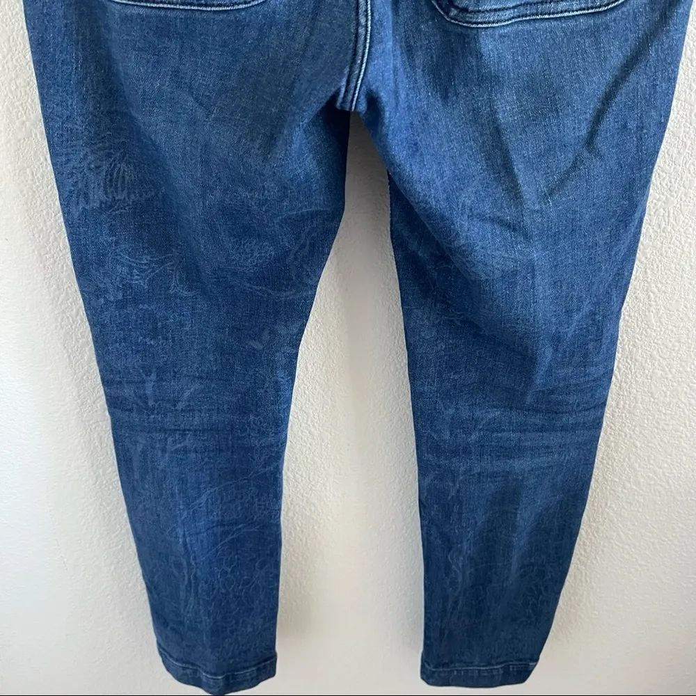 Pilcro & The Letterpress Button Fly Faint Printed Pants Printed Denim 26 - Image 7