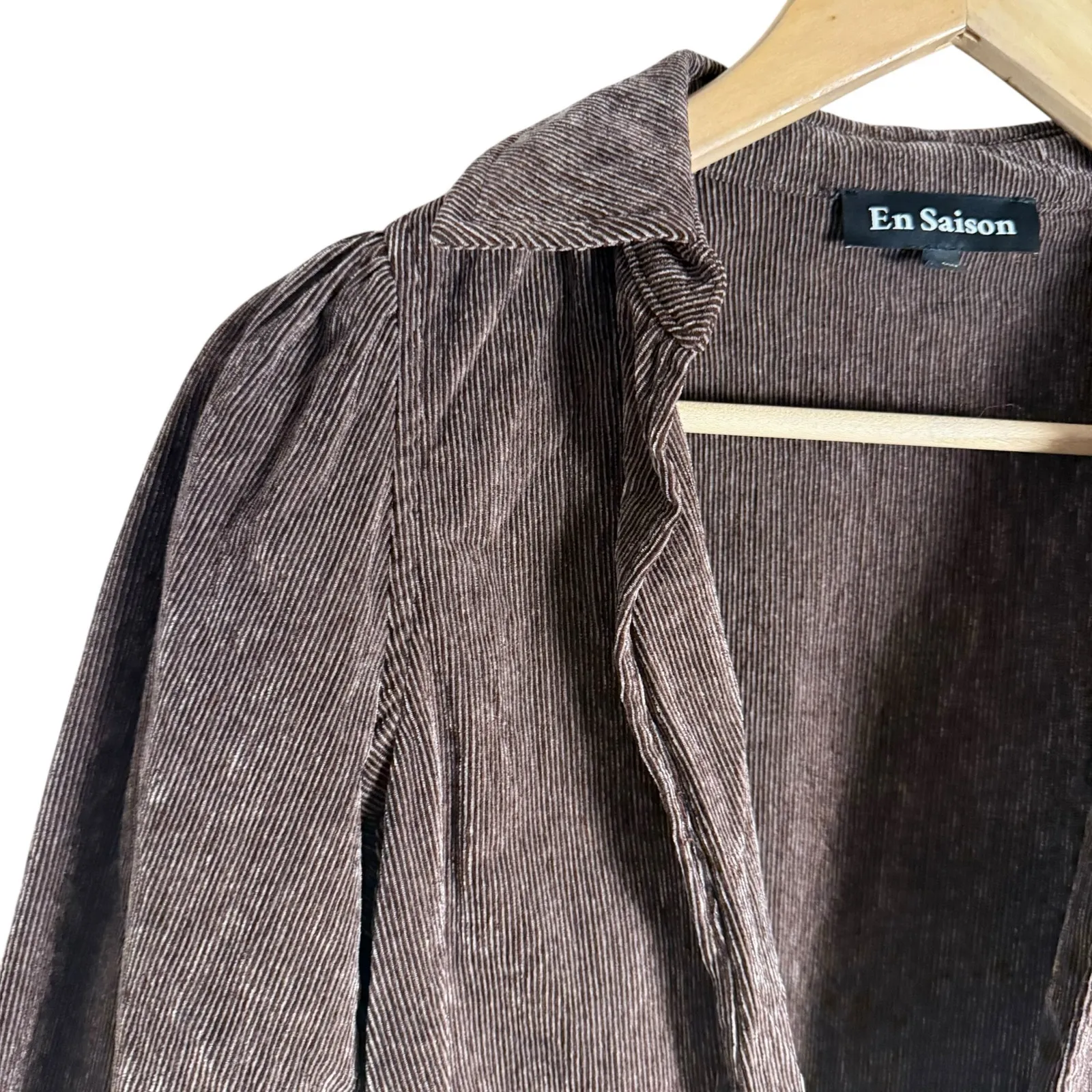 En Saison Route Wrap Brown Corduroy Wrap V - Image 6