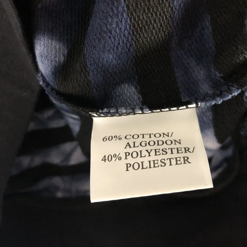 Womens Long Sleeve Stripe Tie Dye‎ Top Size M American Vintage Blue Preppy NEW - Image 9