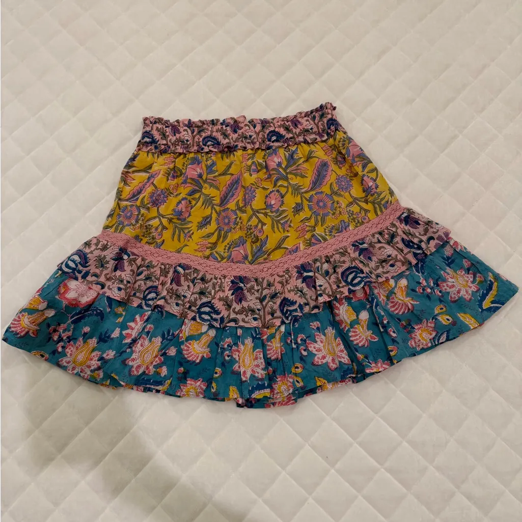 ALLISON NEW YORK sasha mini skirt in floral mix Yellow - Image 5