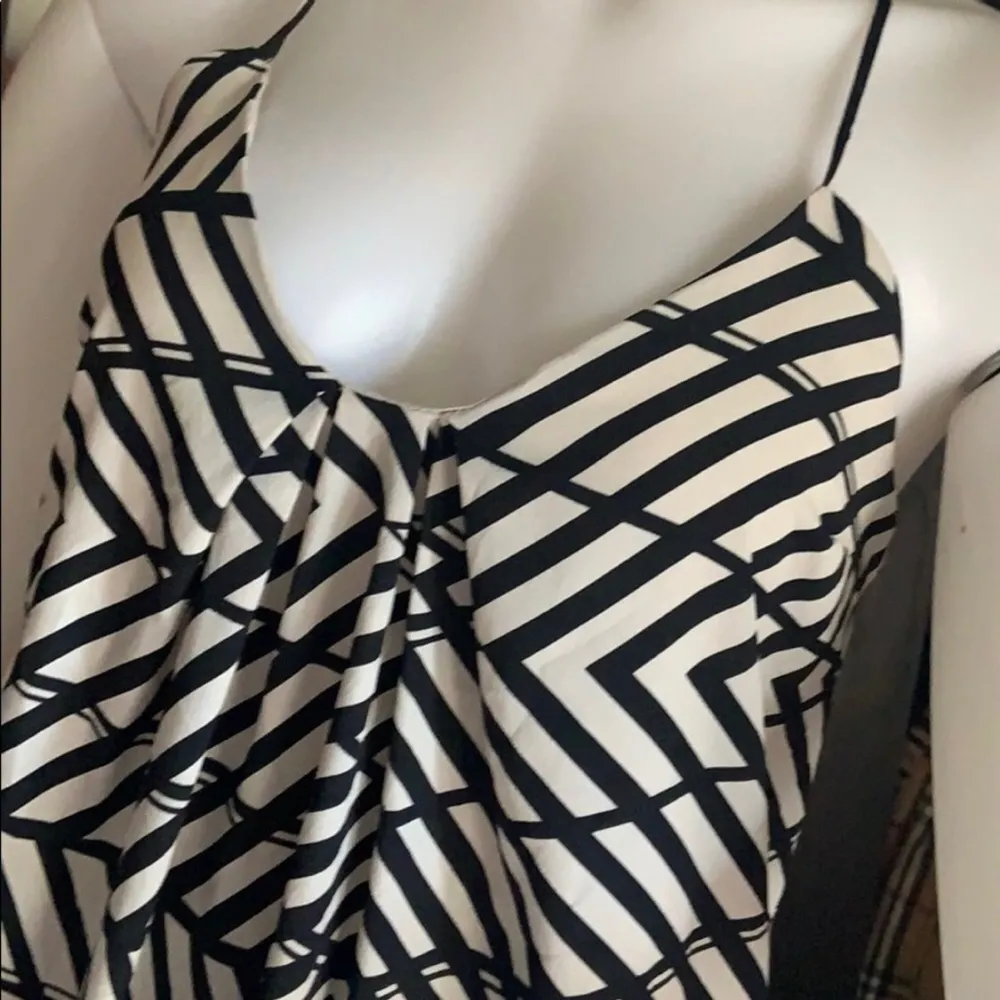 Greylin Art Deco Patterned Tank Top Blouse XS - Image 2