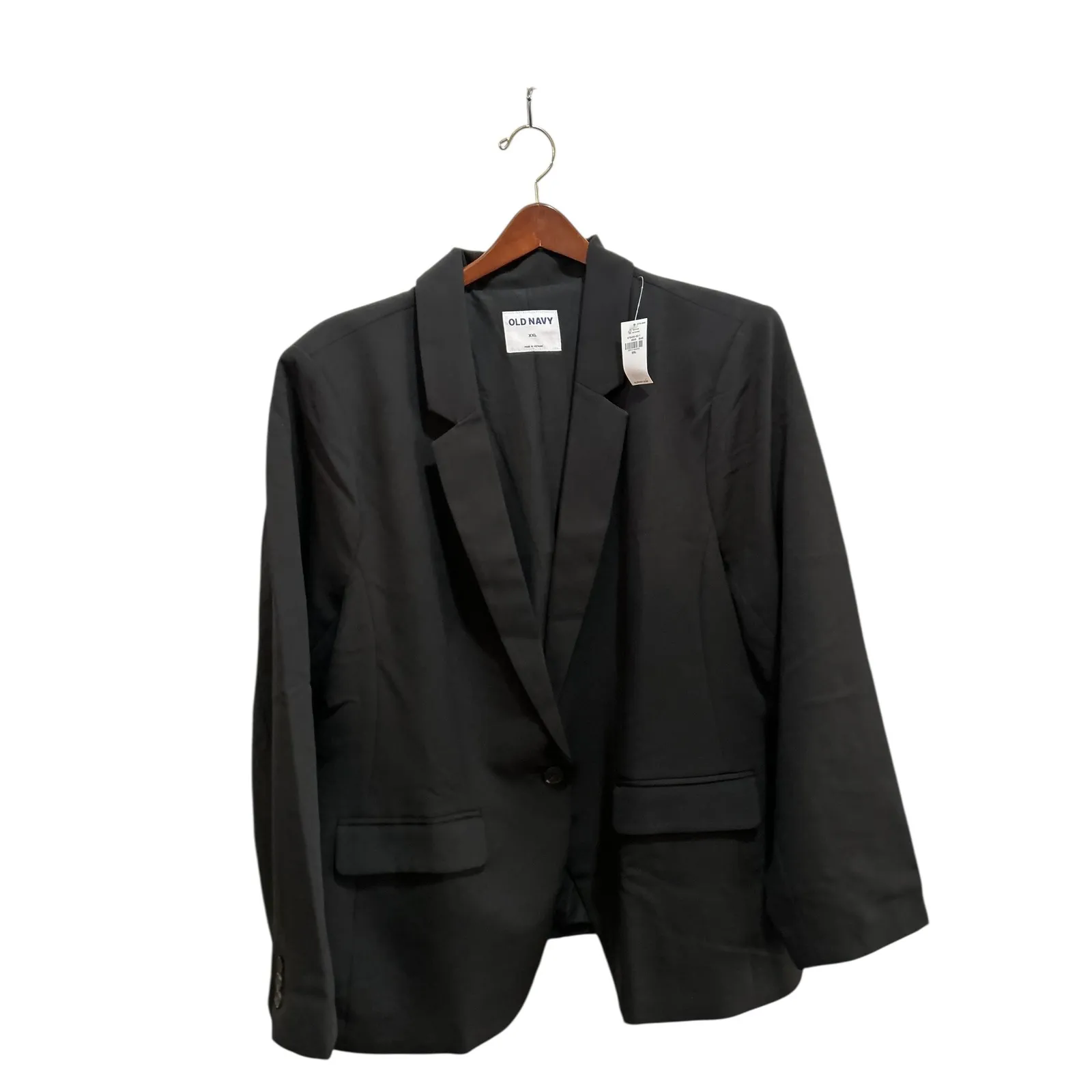 Old Navy Womens Black One Button Blazer Jacket XXL New With Tags - Image 12