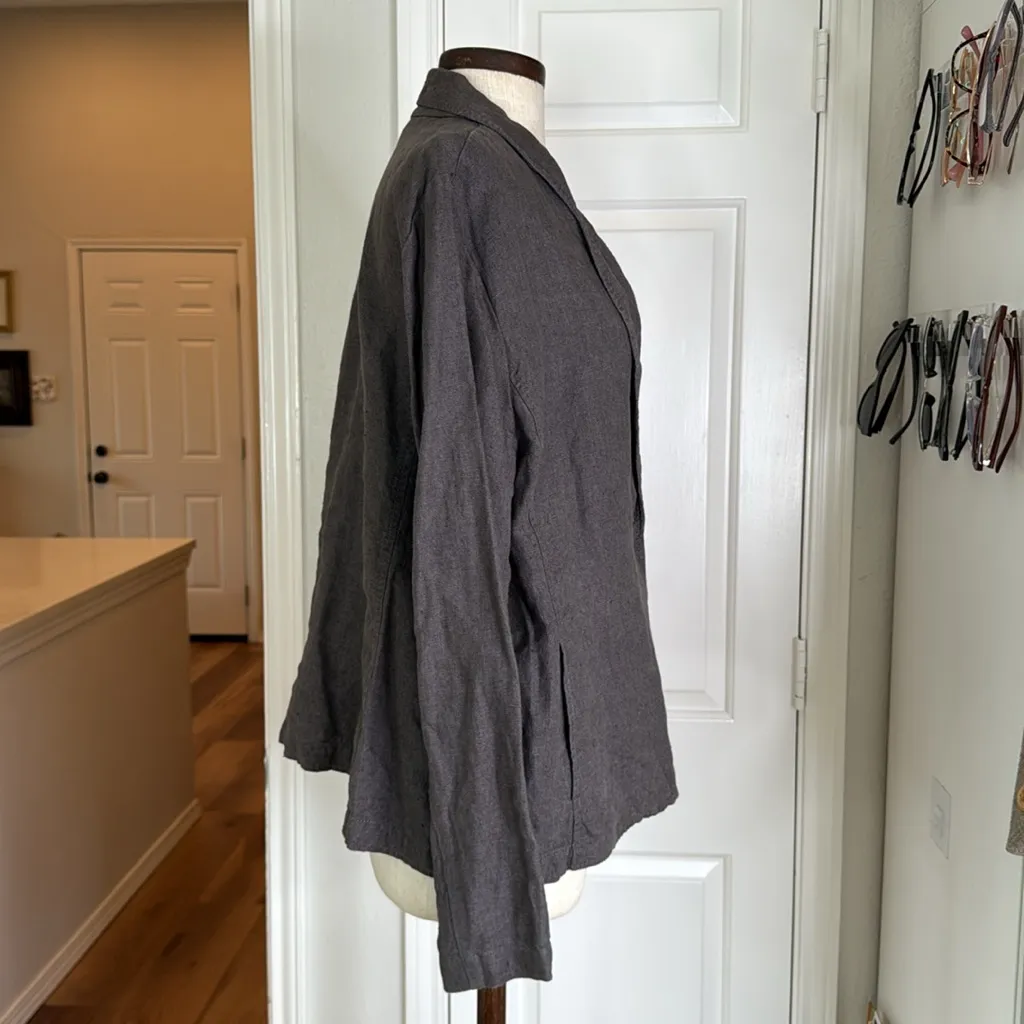 Eileen Fisher 100% Irish linen one button blazer - Image 11
