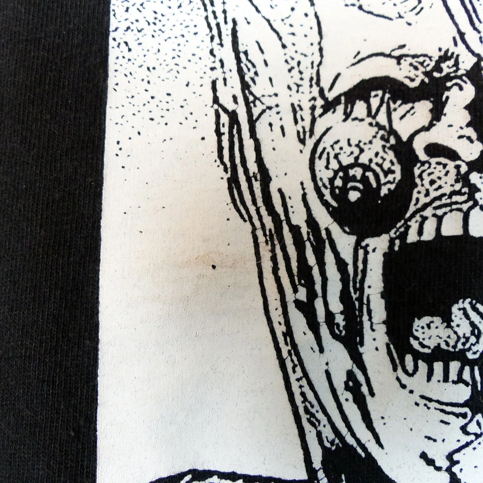 BOW3RY Crop Shirt Womens L Black Apocalypse Project Death Skull LS Graphic Skate Size L - Image 5