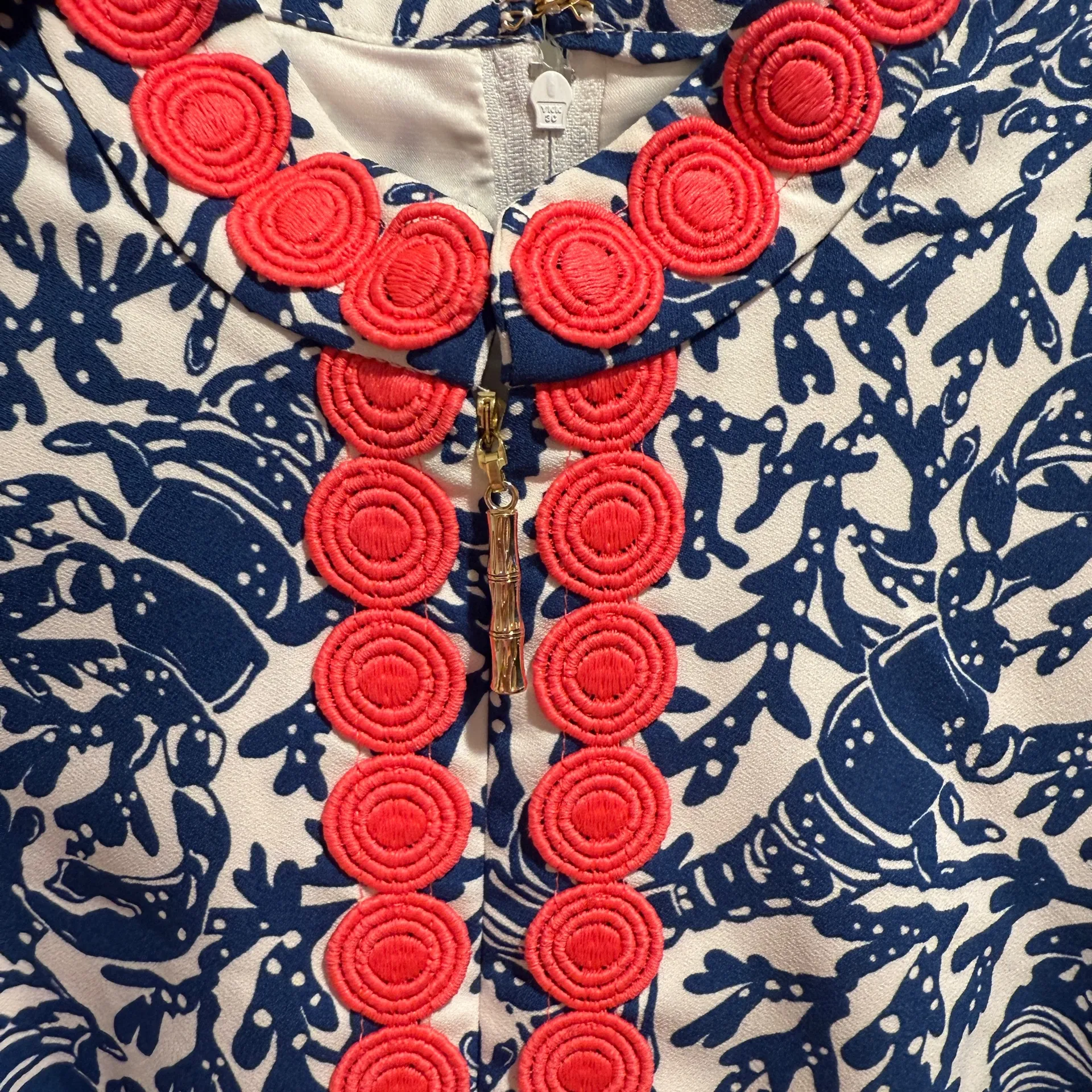 Lilly Pulitzer Jonna Shift Romper Krillin It Oyster Bay Navy Size 00 NWT - Image 14