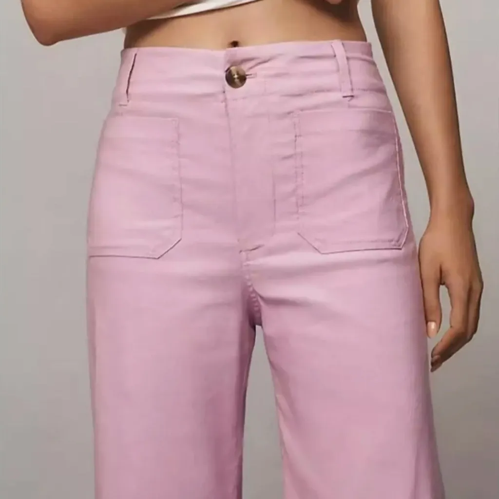 Anthropologie The Colette Cropped Wide-Leg Pants by Maeve - Image 4