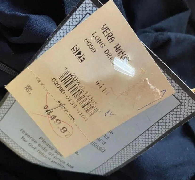 Vera Wang SZ 44 vintage maxi Dress - Image 5