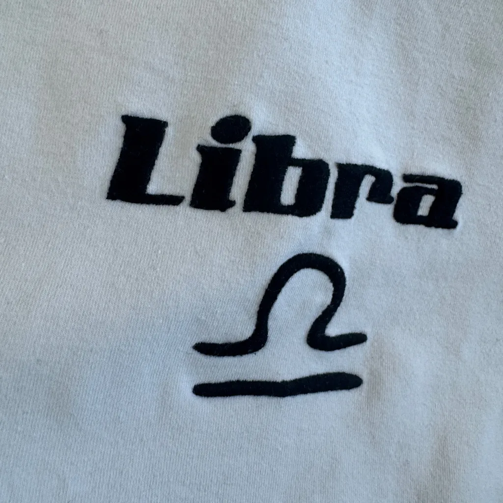 Forever 21 Libra embroidered graphic cropped tee from  - size medium - not sheer! - Image 3