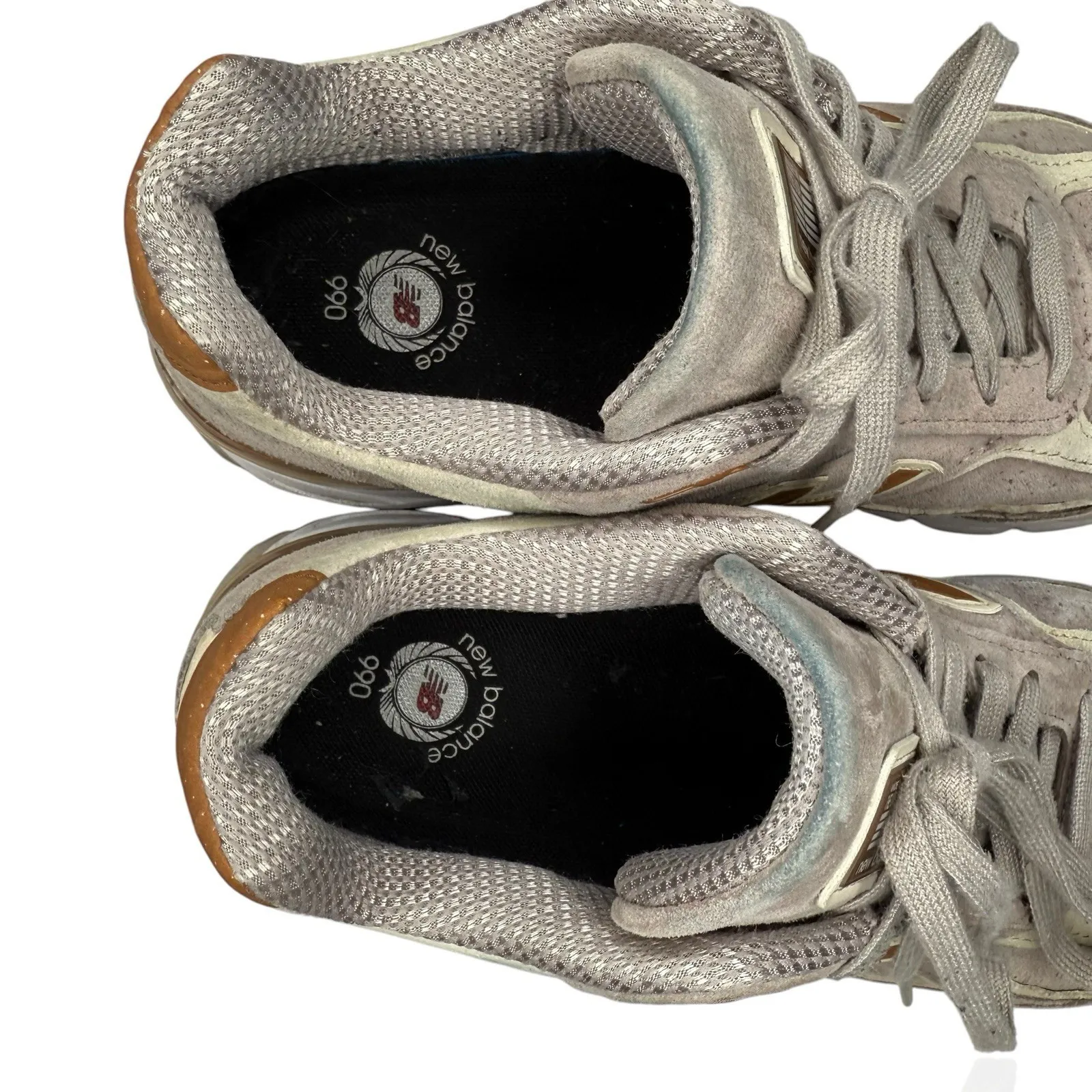 RARE New Balance 990v4 Women's Size 9 Alabaster Suede Made In USA‎ W990FA4 - Image 8