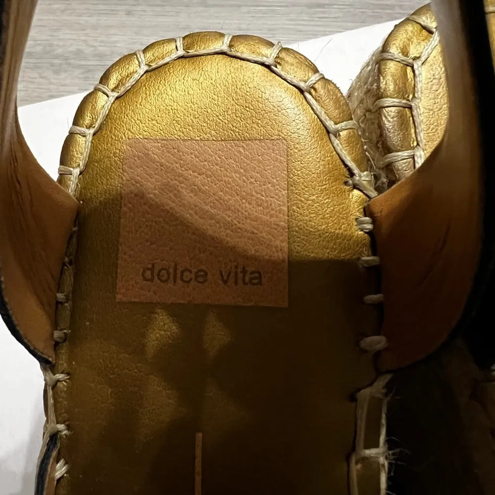 Dolce Vita Shayla Espadrille Wedge size 8 Black - Image 7