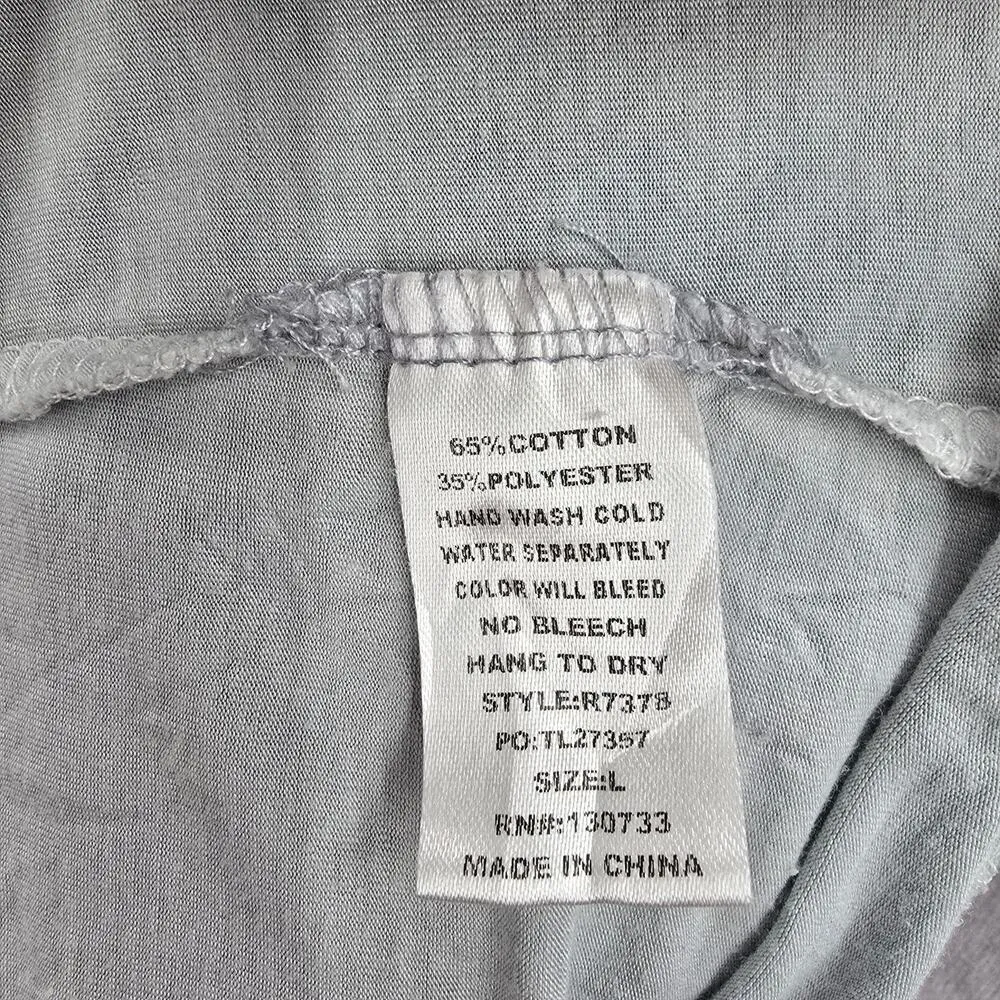 Umgee Gray Cold Shoulder Flare Ruffle Knee Length‎ Boho Indie Dress Large - Image 6