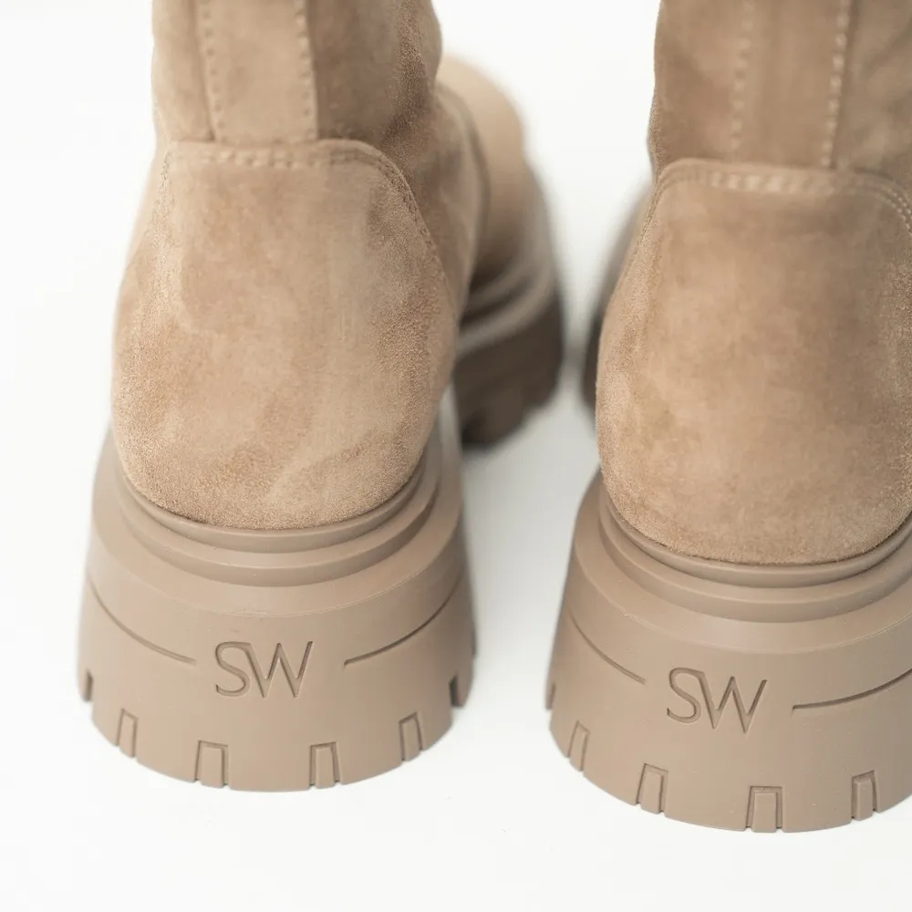 Stuart Weitzman Bedford Shearling Lined Suede Booties - Image 7
