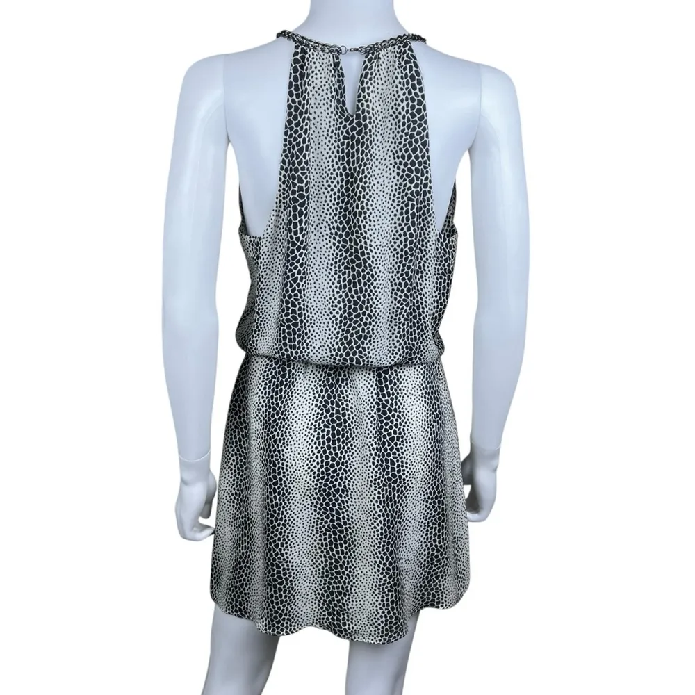 Parker 100% Silk Animal Print Mini Dress - Image 5