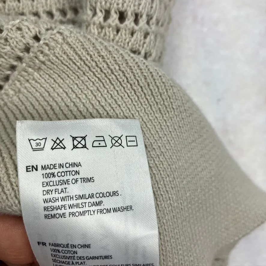 VARLEY Callie Knit Top Cotton True Knit Short Sleeve V-Neck Pullover Women's - Image 9