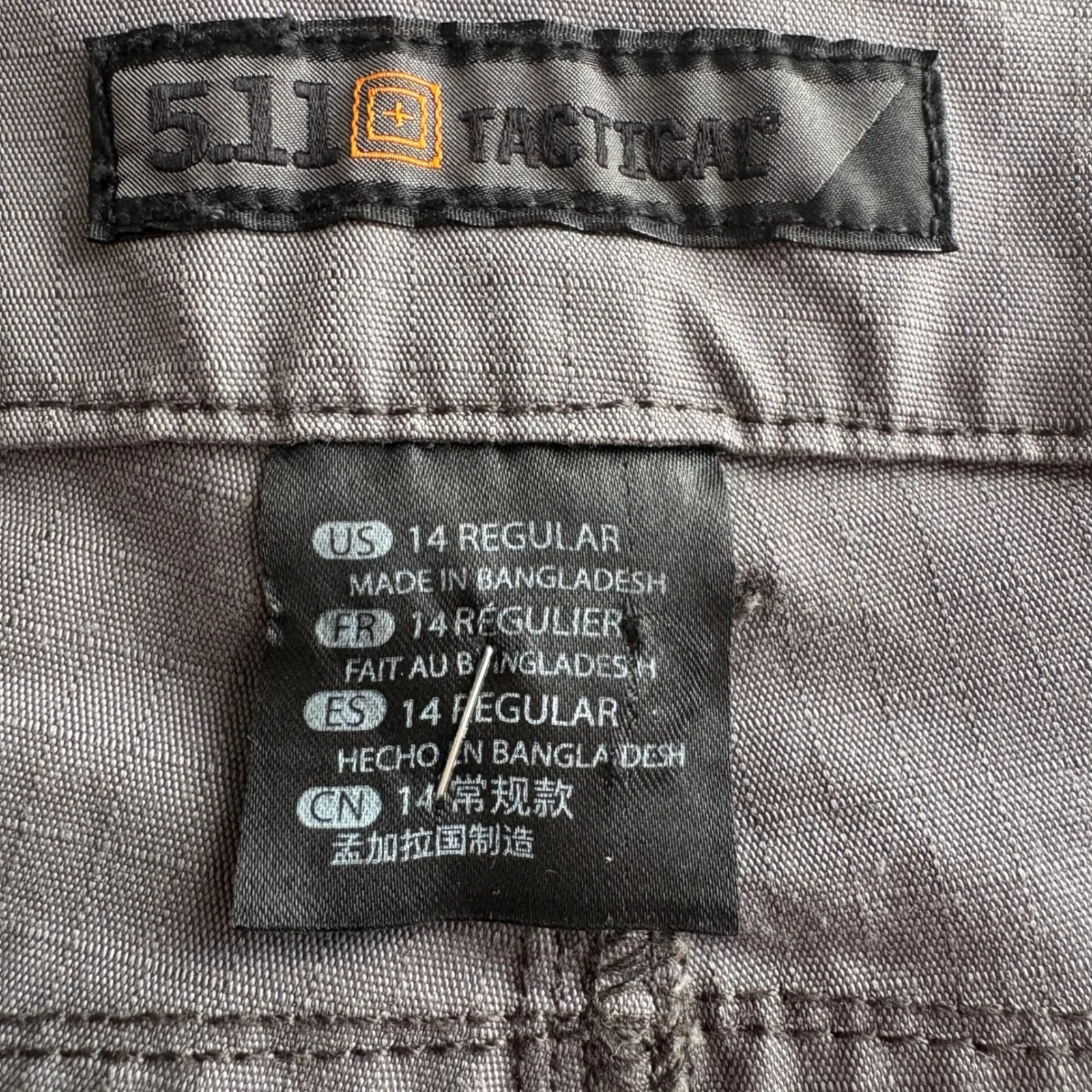 5.11 Tactical Womens Cirrus Ripstop Range Pants Gray Casual Outdoor Size 14‎ - Image 6