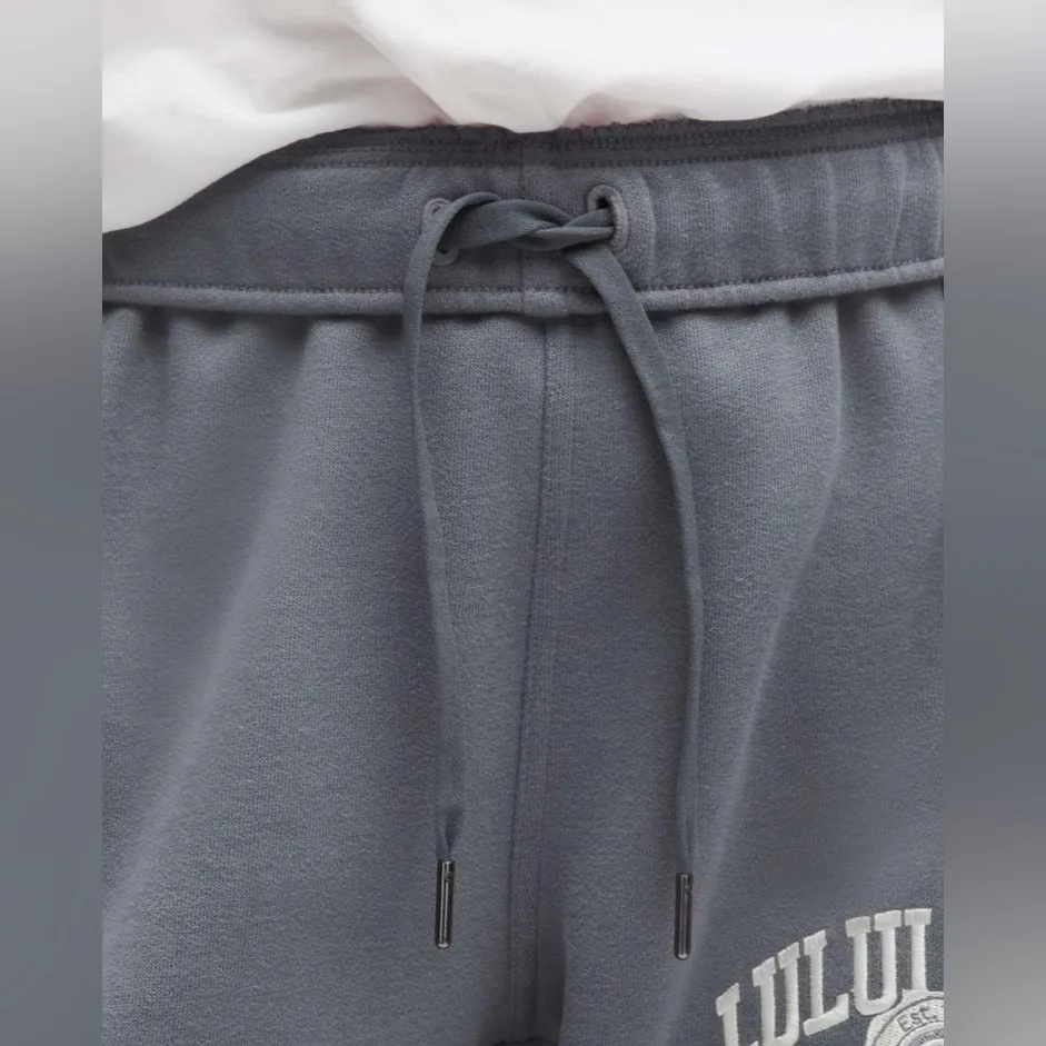 Lululemon NWT Scuba Mid Rise Oversized Fleece Joggers Graphic Solar Grey Size XS - Image 5