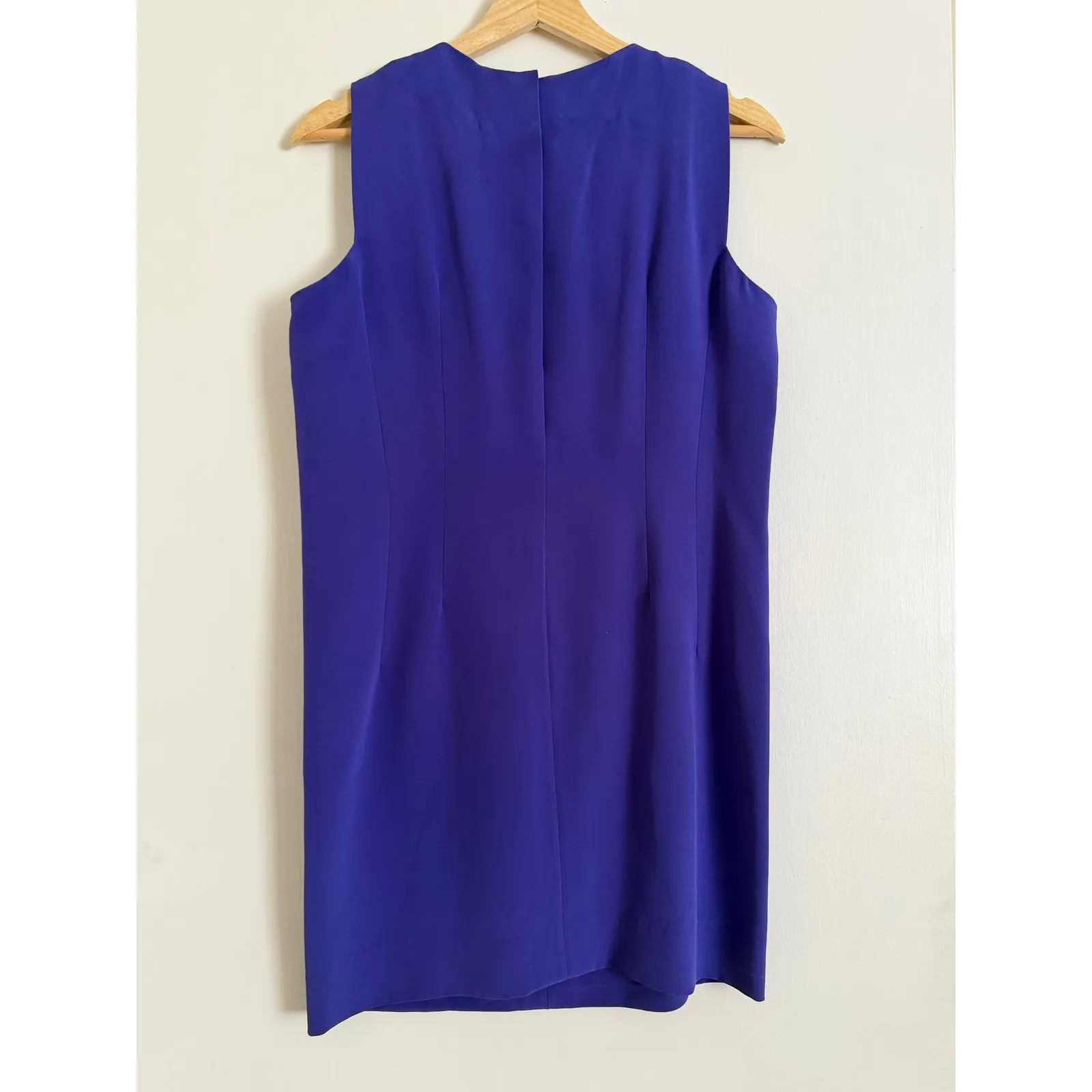 Balenciaga.Edition Purple Silk Sheath Dress France 38 Designer Mini Bold Bright - Image 2