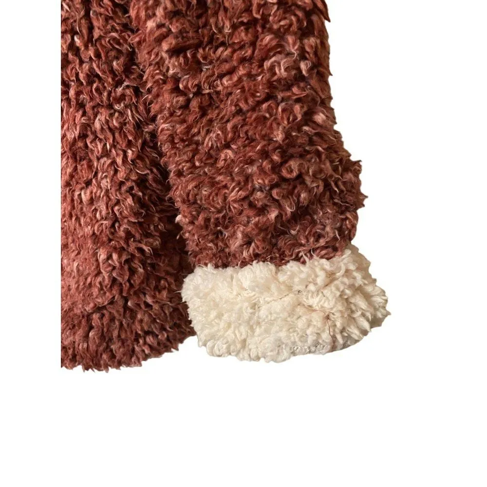 Weatherproof Vintage Women's Frosty Tipped Sherpa Pullover Wine Size XL Soft‎ - Image 2