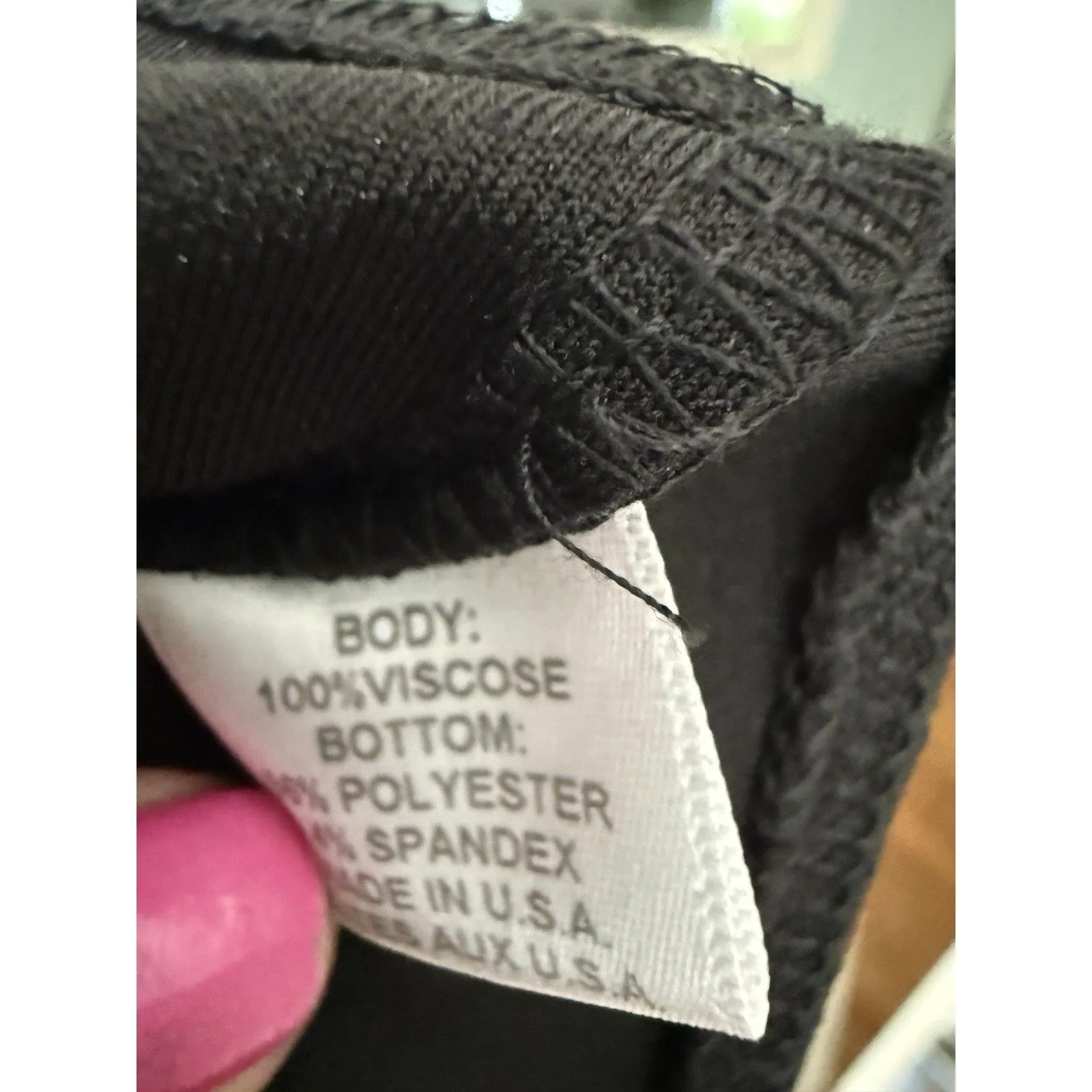 MISA Size S Body Suit Star Blouse Maroon Black Red - Image 6