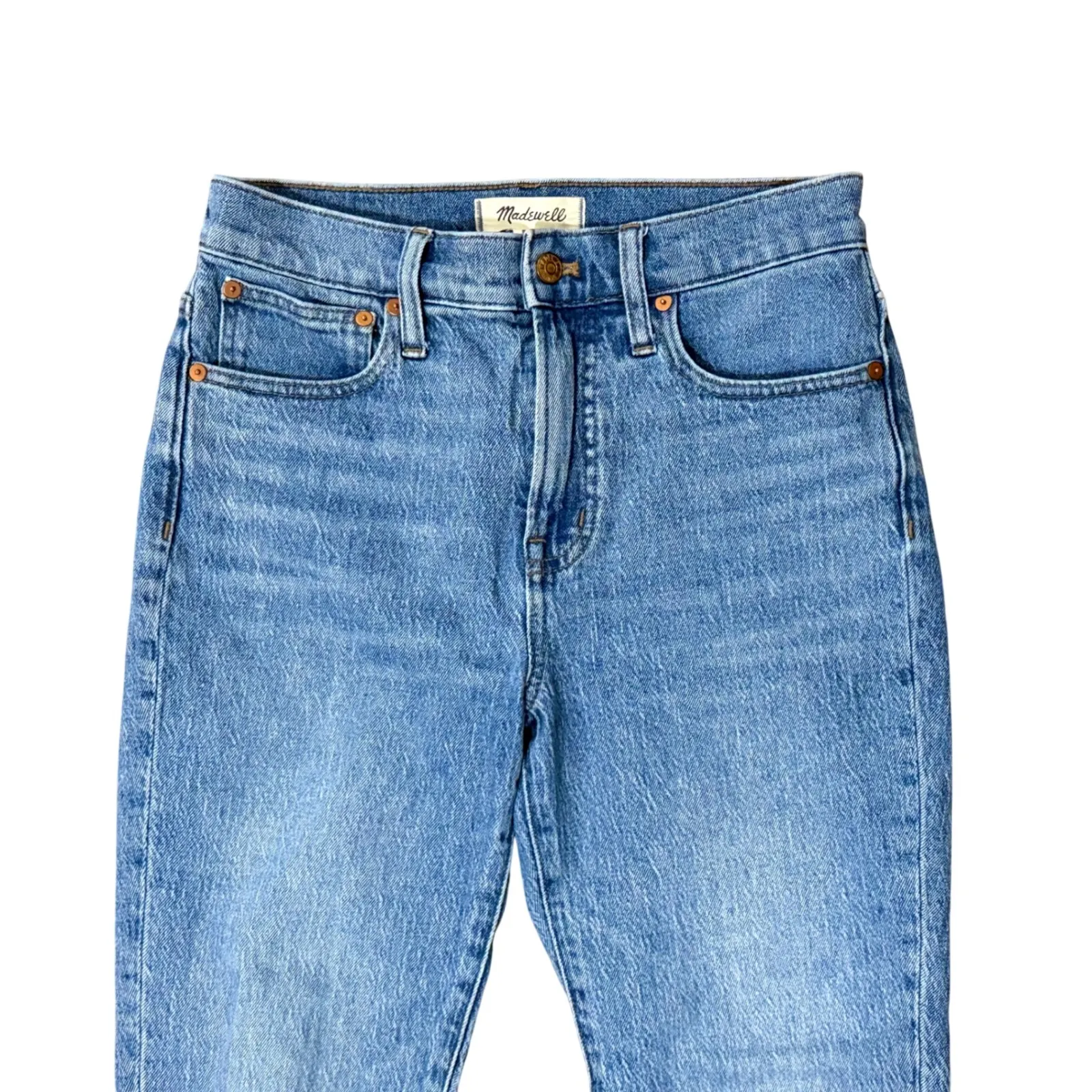 Madewell The Perfect Vintage Jean Women's Size 26 Blue High Rise Straight Denim - Image 2