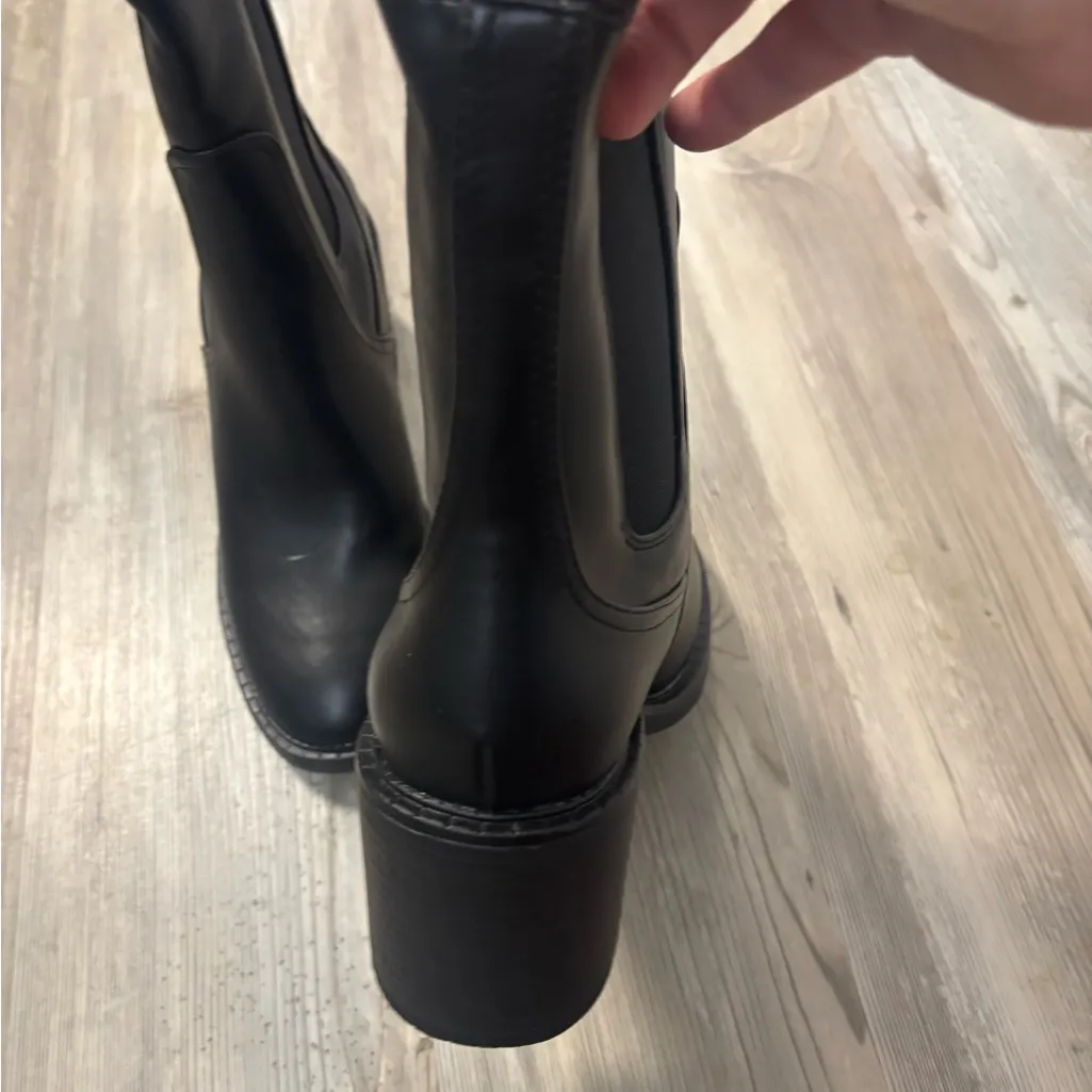 Dream Pairs Black Block Heel Chelsea Ankle Boots Size 9.5 NWOT - Image 4