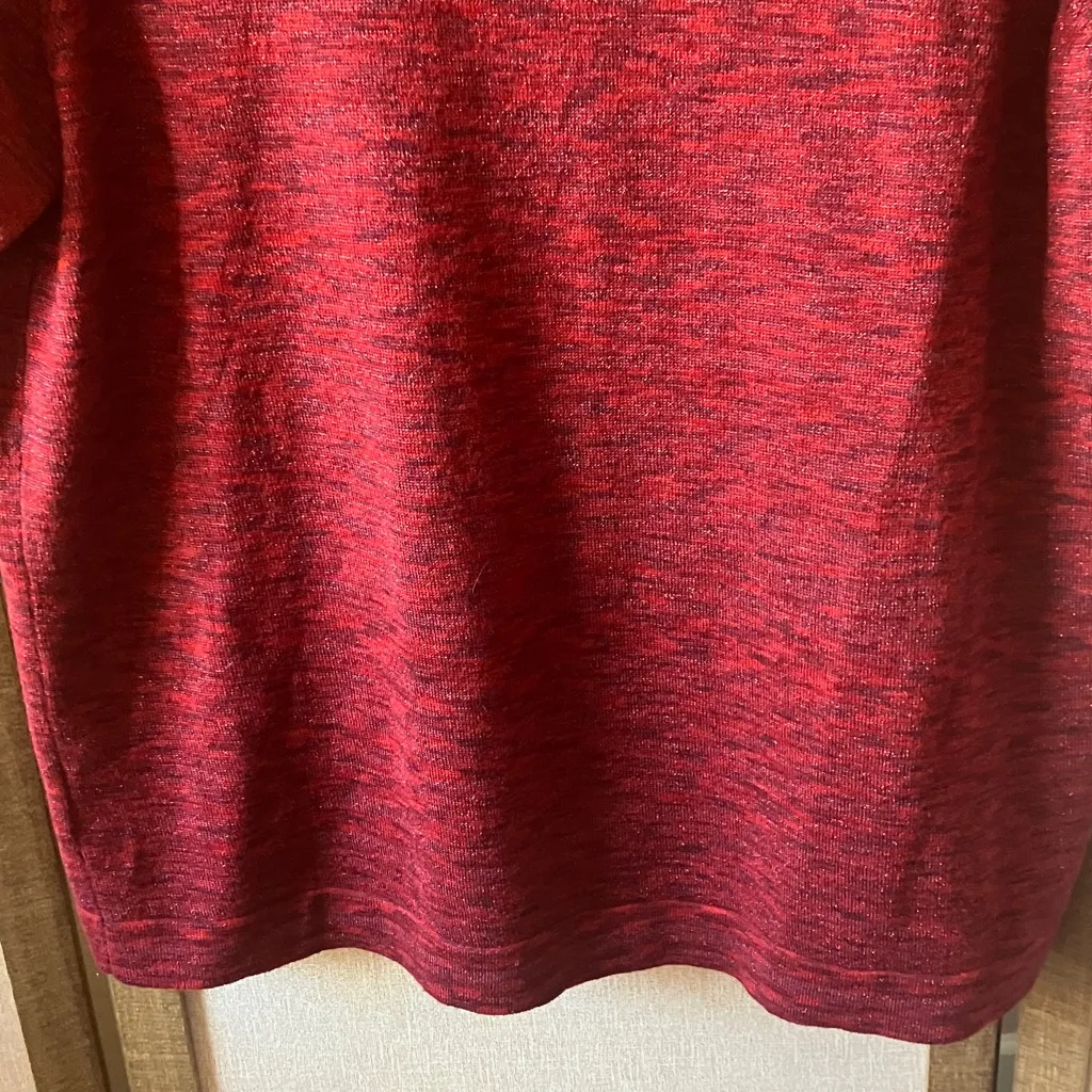 Apt. 9 Vibrant Red Women's cowl neck sweater 0X - Image 11