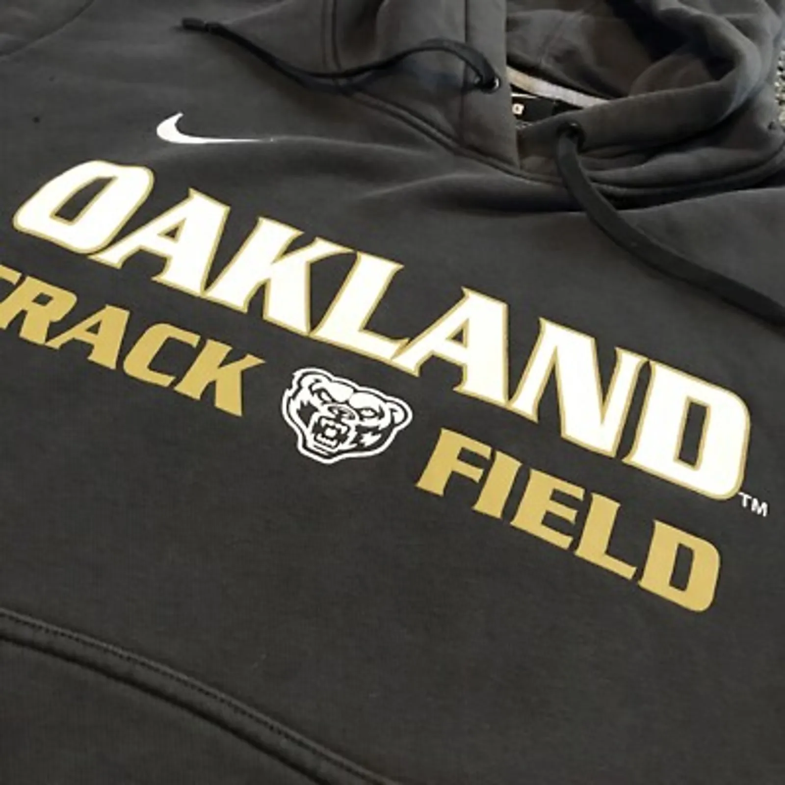 Nike Pullover Hoodie Oakland Grizzlies Track Large - Image 2