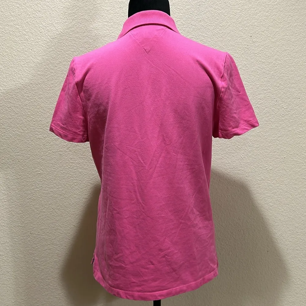 Tommy Hilfiger Pink Button Up Top - Image 2