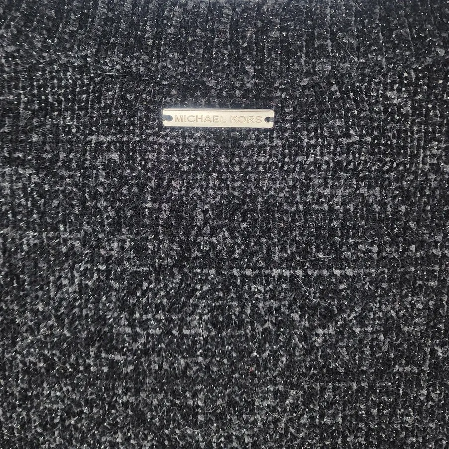 MICHAEL Michael Kors Black/Silver Shimmer Knit Sweater Women’s L NWT Black Size L - Image 7