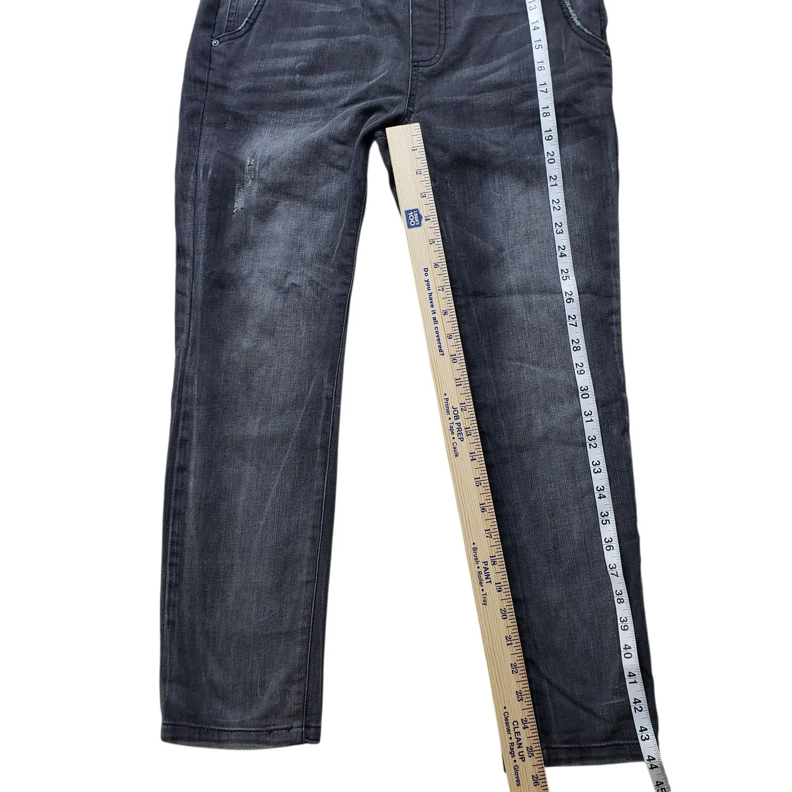 Free People Overalls Womens 26  Denim Gray Straight Casual Preppy - Image 5