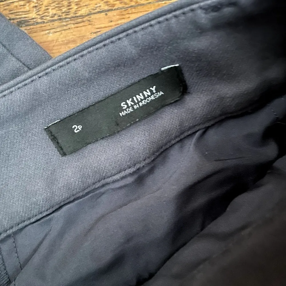 LOFT petites skinny formal pants comfortable pockets straight leg cotton trouser - Image 4