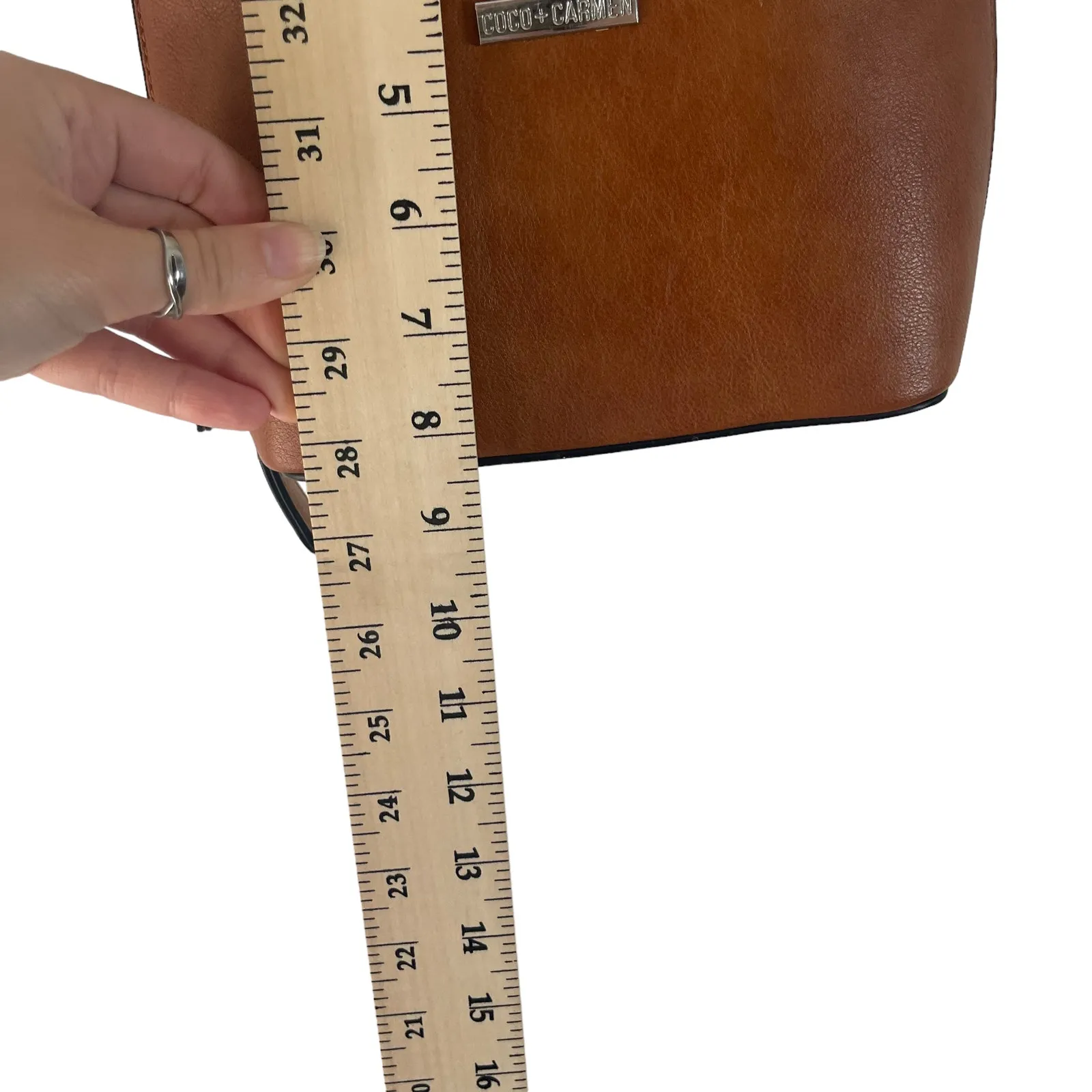 Coco‎ + Carmen Italian Commuter Crossbody Vegan Leather Purse - Image 7