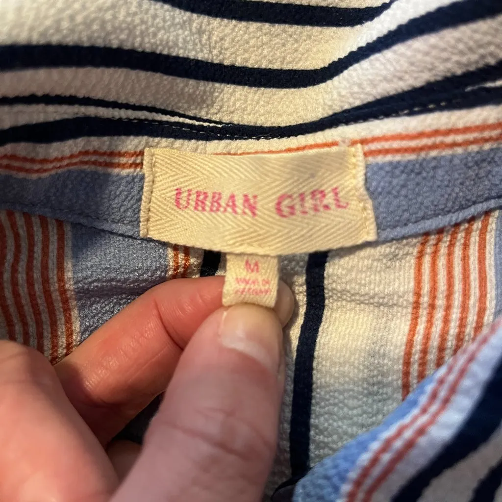 NWOT Women's Striped Dress Medium - Image 4