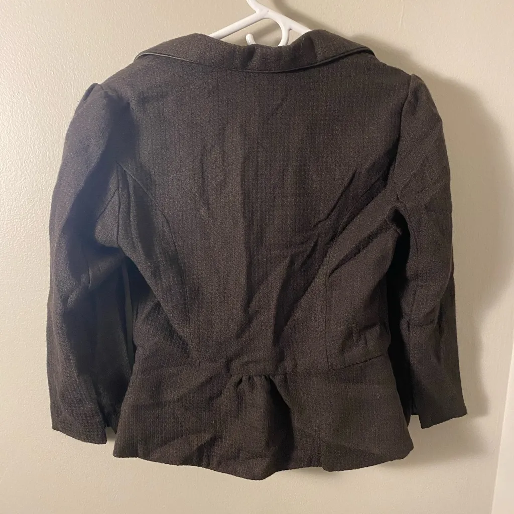 Maurices Brown Blazer with floral lining. Medium - Image 2